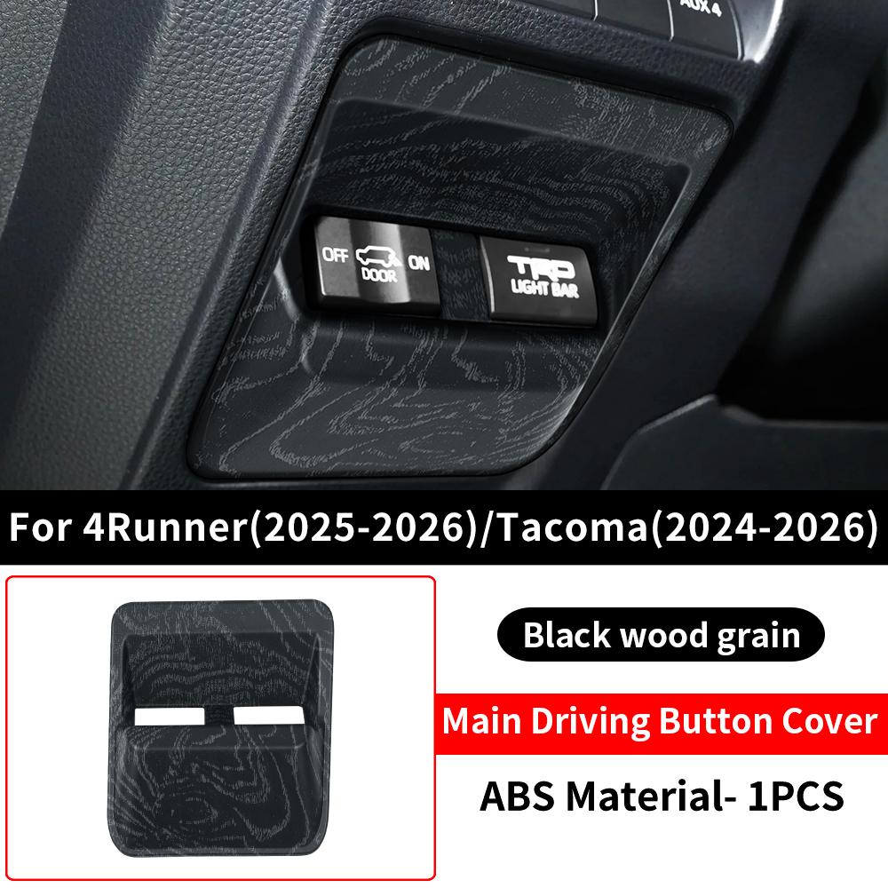 For 2024 2025 2026 Toyota 4Runner Tacoma Main Driving Function Button Frame Decorative Panel Interior Upgraded Accessories