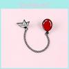 Adorable Cartoon Chain Jewelry Brooch Featuring Cute Red Balloon And Boat Design