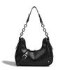 French Niche Underarm Bag Spring Summer Handbag Baguette Bag 2023 New Chain Shoulder Crossbody Bag Crescent Moon Women's Bag