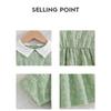 Vestido Verde Dulce Para Niñas - Vestido de Princesa de Moda de Verano para Niños