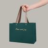 Premium High-Tensile Kraft Paper Bag with Logo Custom Print Ribbon Handle Boutique Bags