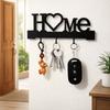 No-Drill Key Rack Iron Material Key Wall Hook Durable Wall Mounted Key Holder  Living Room