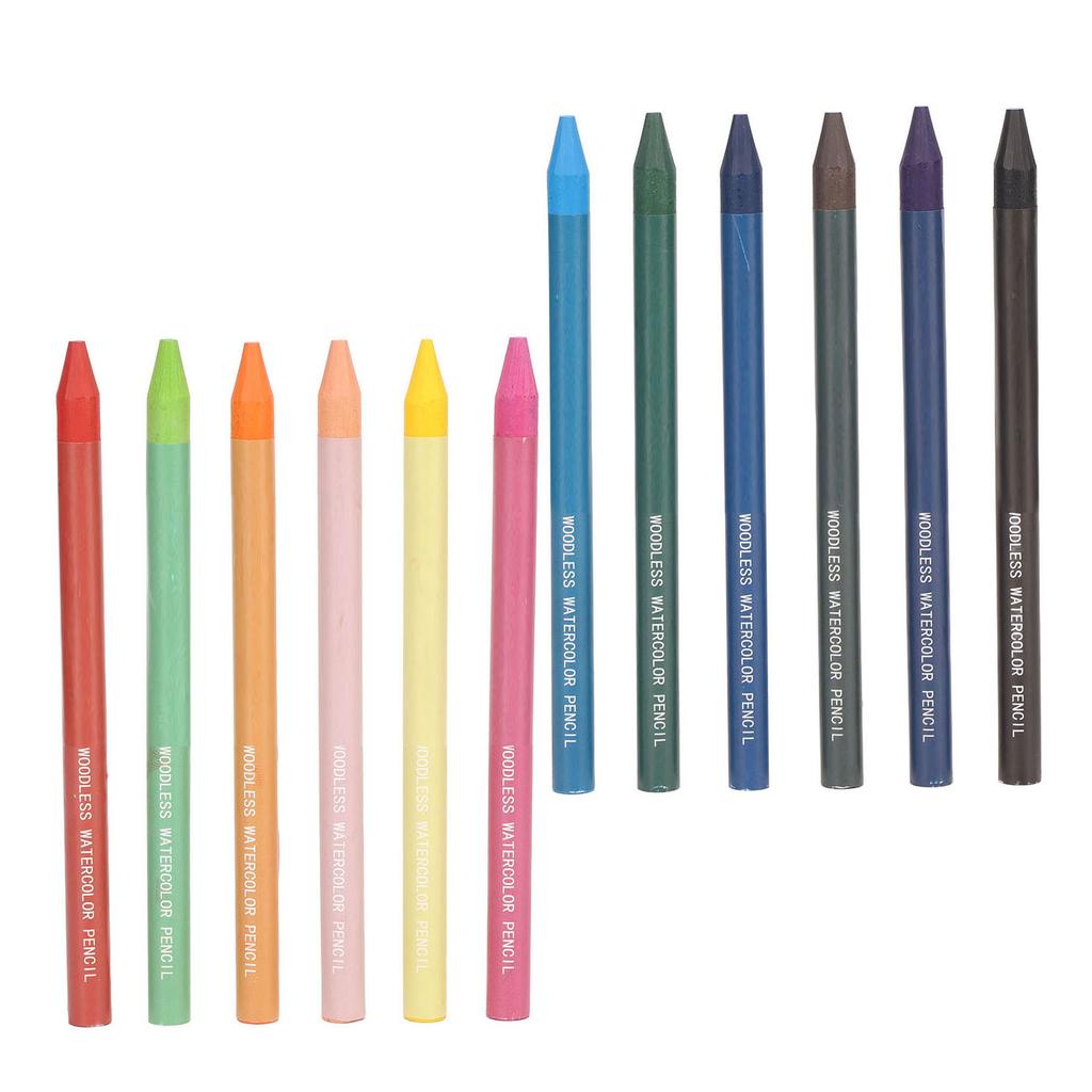 Colored Pencil Set 12 Colors Watercolor Core Water Soluble Eco Friendly Painting Pencils for Art