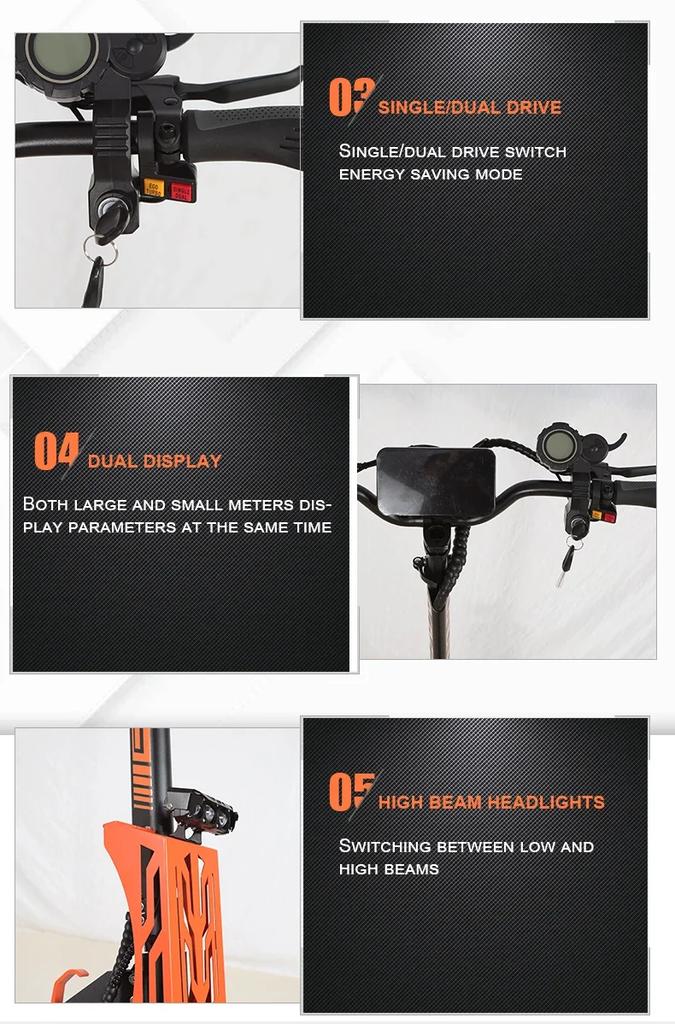 ARWIBON GT08 Electric Scooter For Adult 5600W Motor 60V 27AH E-Scooter 11 Inch Vacuum Off-Road Tires Off-Road Escooter