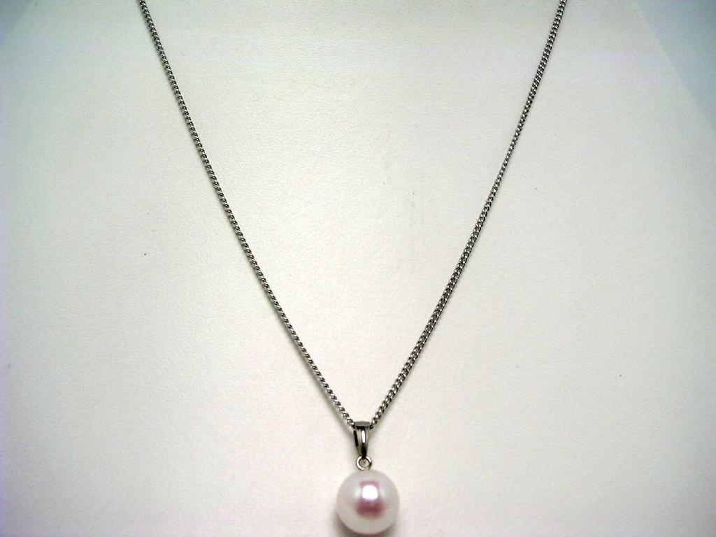 Isowa Pearl Pearl Specialty Akoya Pearl Pendant White 14K White 59682 (Ise-Shima Store) Top, 7.5-8mm, Pink, Gold,