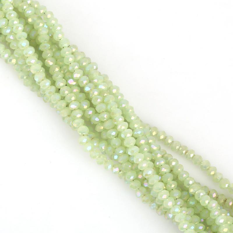 2mm Flat Crystal Wheel Beads DIY Glass Loose Beads Handmade Beading Accessories
