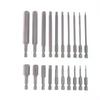 10Pcs Hex Shank Magnetic Head Screw Driver 50/100mm Screwdriver Bits H1.5-H12 Nut Driver Set Power Drill Adapter Screw Driver
