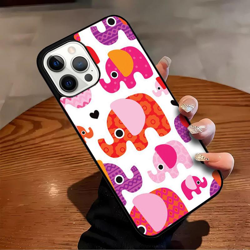 

Elephant Cool Colourful Art Phone Case For iPhone 17 Air 16 15 14 13 12 11 Pro Max Max Plus Bumper Case Cover iPhone 16e