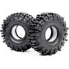 HOBBYSOUL 1.0 Tires 64 * 25mm 1.0 Mud Slingers Tires Super Soft Sticky 1.0 Crawler Tyre For RC 1/18 TRX4M 1/24 SCX24 FCX24 Upgrade