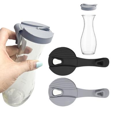 1/2 Pezzi Tappo in Silicone per Bottiglia Design Facile a Scatto Facile da Pulire Tappo Ermetico per Fraschetta da Insalata Tappo per Bottiglia Conservazione del Sapore