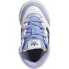 adidas Originals Drop Step Se Comfortable Versatile Anti-Kick Shock Absorbing High-Top Walking Shoes Baby Shoes White Blue IH2184