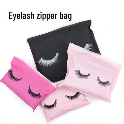 EVA Eyelash Frosted Ziplock Cosmetic Storage Bag