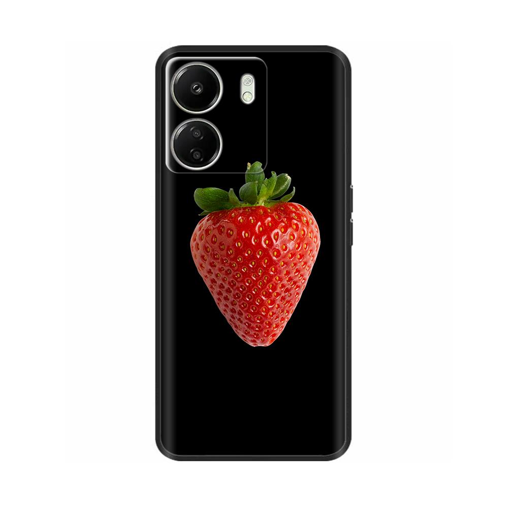 For Xiaomi Poco C65 Case Cute Luxury Painted Back Cover Soft Black Silicone Phone Case For Xiaomi Poco C65 PocoC65 Fundas Bumper