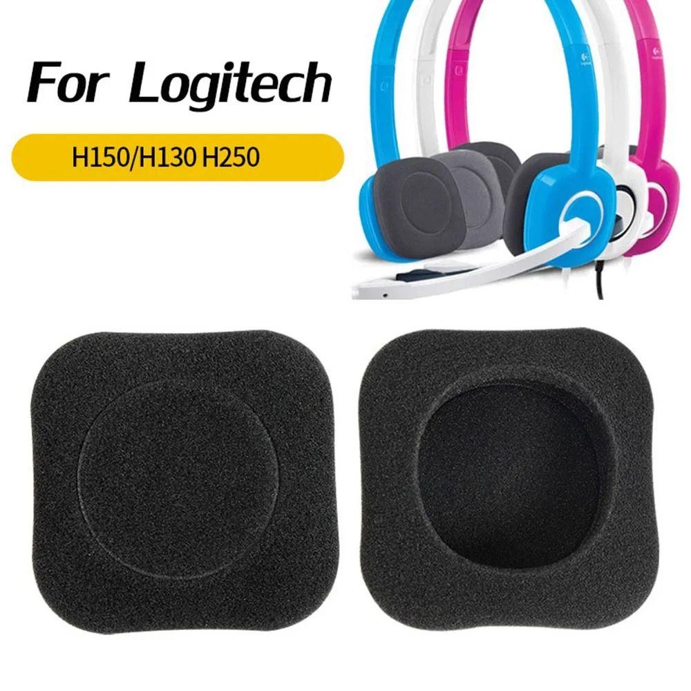 2 Pièces Coussinets d'Écouteurs en Mousse Éponge Housse d'Oreille Coussinet Doux pour Logitech H150 H130 H250 H151