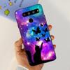 For LG V50 ThinQ 5G Case LM-V500EM Phone Cover Fashion Flower Butterfly Soft Silicone Back Cover For LG V40 V50s Thinq 5G Bumper
