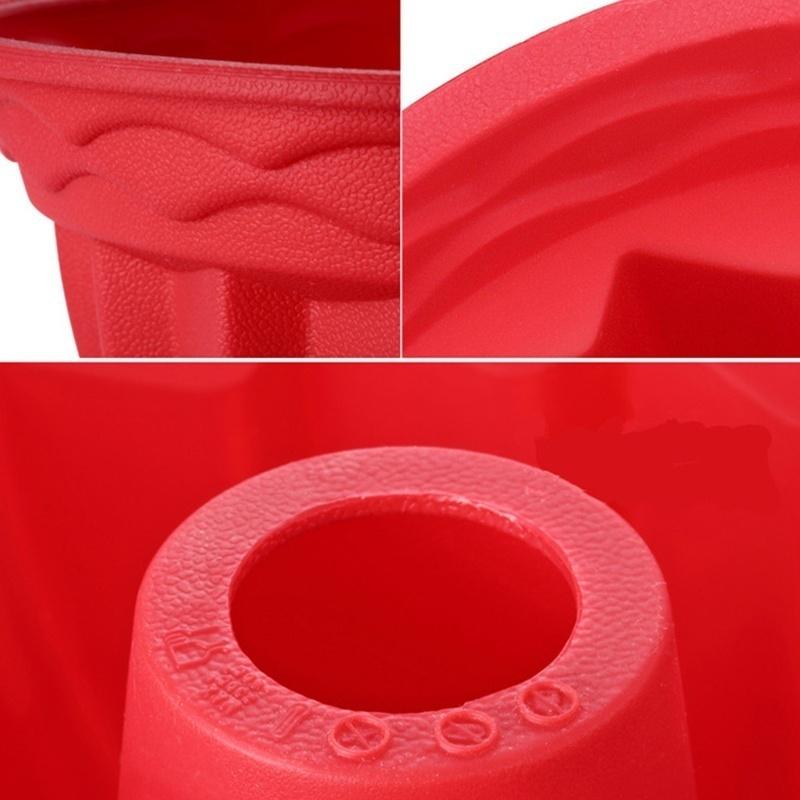 Swirl Bundt Ring Cake Bread Pastry Silicone Mold Pan Bakeware Tray Mould Tool