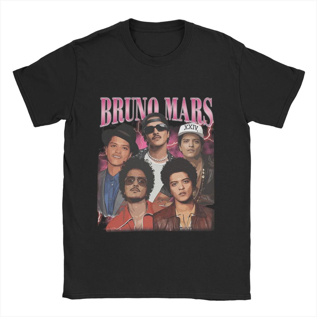 Bruno Mars Vintage 90S Unisex Women T Shirts Leisure Tees Short Sleeve Crewneck TShirt 100 Cotton Gift Tops
