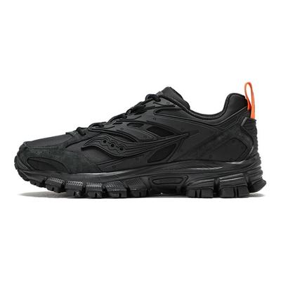 Slip Resistant, Abrasion Resistant, Breathable Low Top Casual Running Shoes Unisex Black Saucony S79044-2