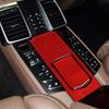 2x Red Carbon Fiber Car Rear Row Media Panel Cover For Porsche Panamera 10-16