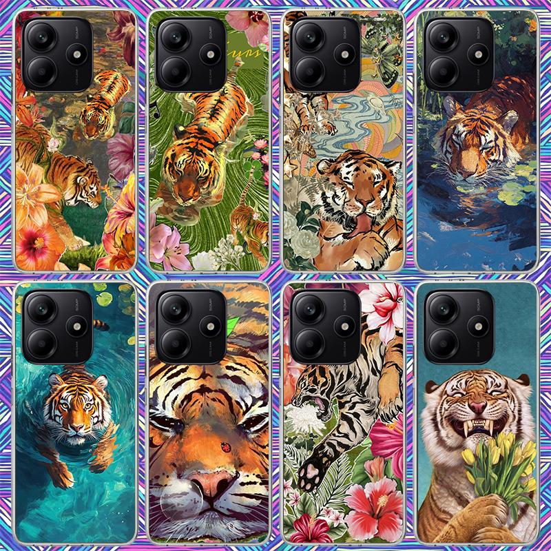 Superior Tiger Pattern Art Phone Case For Xiaomi Redmi Note 15 14 14S 13 12S 12 Pro Plus 11S 11 10S 10 4G Cover 11E 11T 5G Print