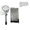 Long Handle Fruit Picker Metal Fruit Harvesting Claw with Cloth Bag Stainless Steel Pole Adjustable Tree Fruit Harvester for Apples