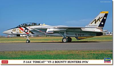 Hasegawa US Tomcat Bounty Hunters 1976 Plastic Model Kit 02491 1/72 F-14A VF-2 (Airplane)
