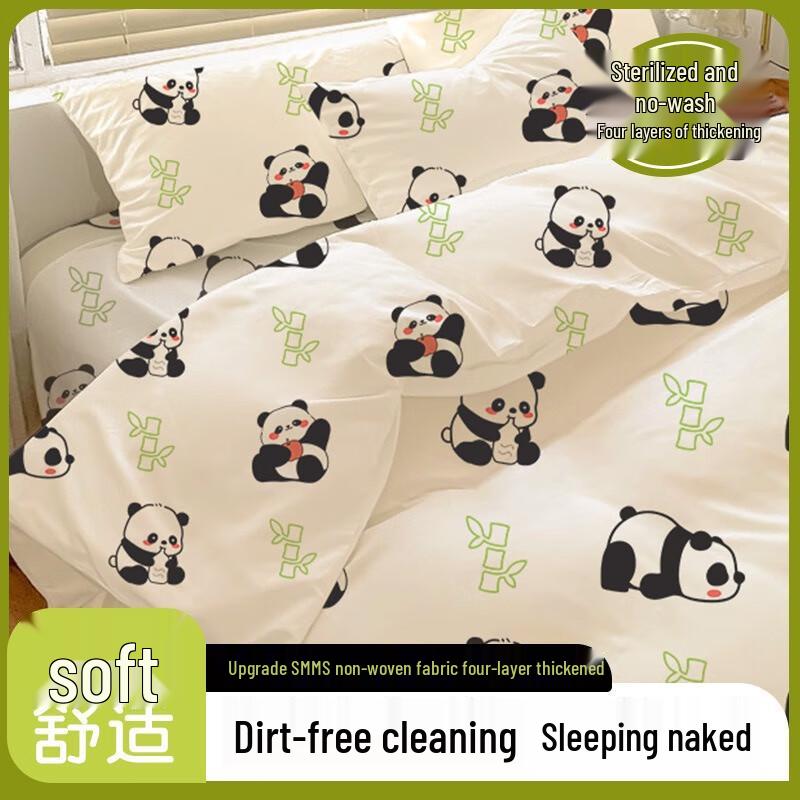 Green Source Disposable Travel 4-Piece Bedding Set