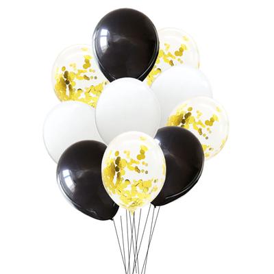 12 inch 10color foil confetti latex balloon helium wedding birthday party dec FG