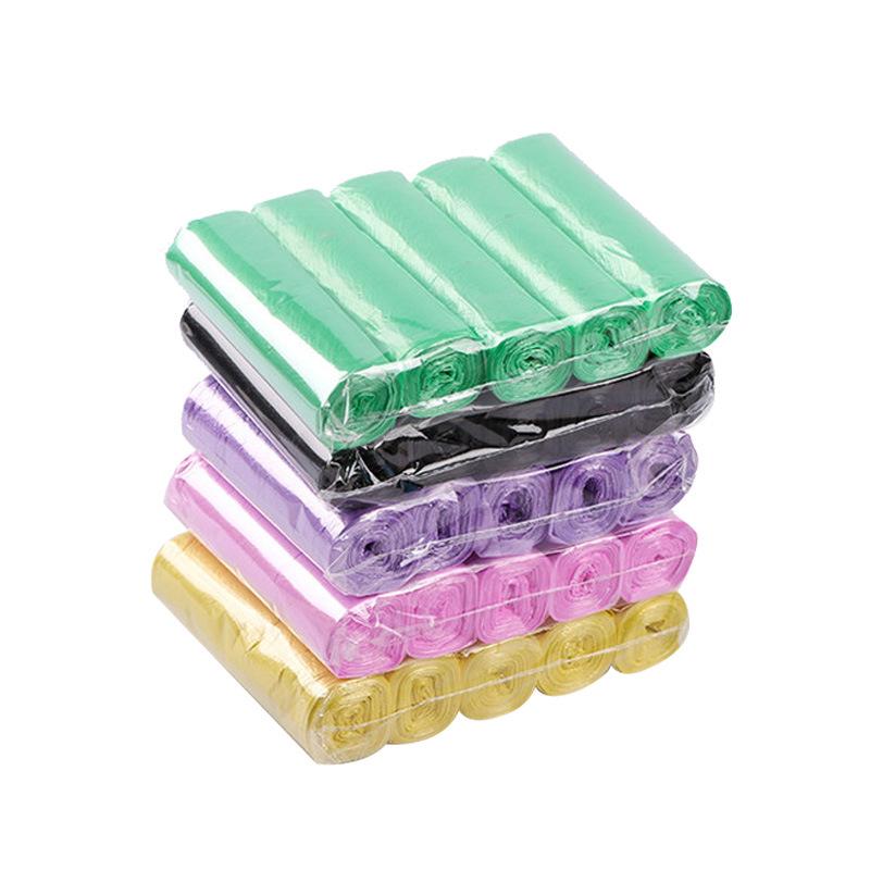 Small Thickened Color Garbage Bags, Disposable & Tear-off, Ideal for Home, Office, or Hotel Use.