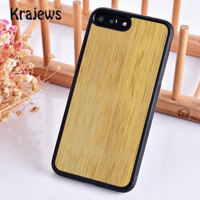 

М який чохол для телефону Krajews Bamboo Wood Pattern для iPhone 14 5 6s 7 8 plus X XR XS 11 12 13 pro max Samsung S21 S22ultra Plus iPhone 13