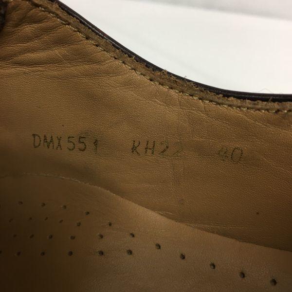 Vintage DAKS Wingtip Business Shoes Brown size 40.5 25.0-25.5 Men's(USED)