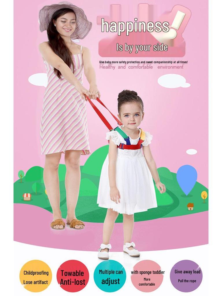 Breathable Anti-Lost Baby Walking Strap: Choke-Free, Summer-Friendly Traction Rope