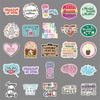 100 Mental Health Graffiti Stickers Personalized Depression English Slogan Decorative Water Cup Computer Stickers