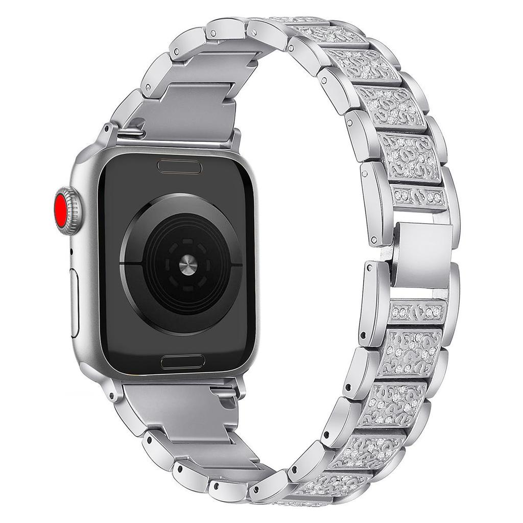 YurKem Λουράκι με Διαμάντια Bling Για Λουράκι Applen Watch 49mm 40mm 45mm 44mm 41mm 42mm 38mm Μεταλλική Ζώνη Για I-watch Series 8 7 SE 6 5 4 Γυναικείο Βραχιόλι