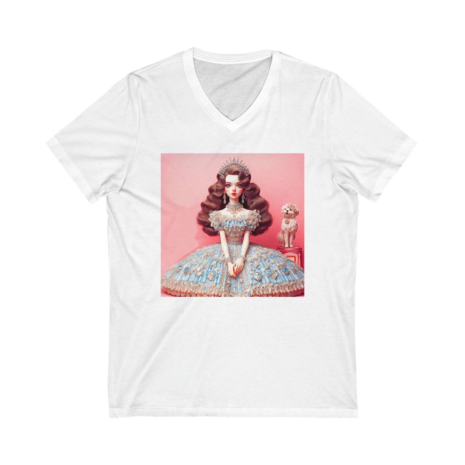 Antique Doll V-Neck Tee 160