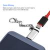 5PCS Type C   Female to   USB Male Data Adapter Converter Connector (Blue)