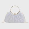 Elegant Pleated Evening Clutch for Women