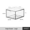 Clear Acrylic Jewelry and Cosmetics Storage Box with Lid