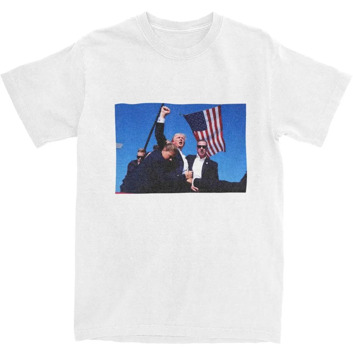Donald Trump Latest on the 2 T Shirt Men Streetwear Cotto... S