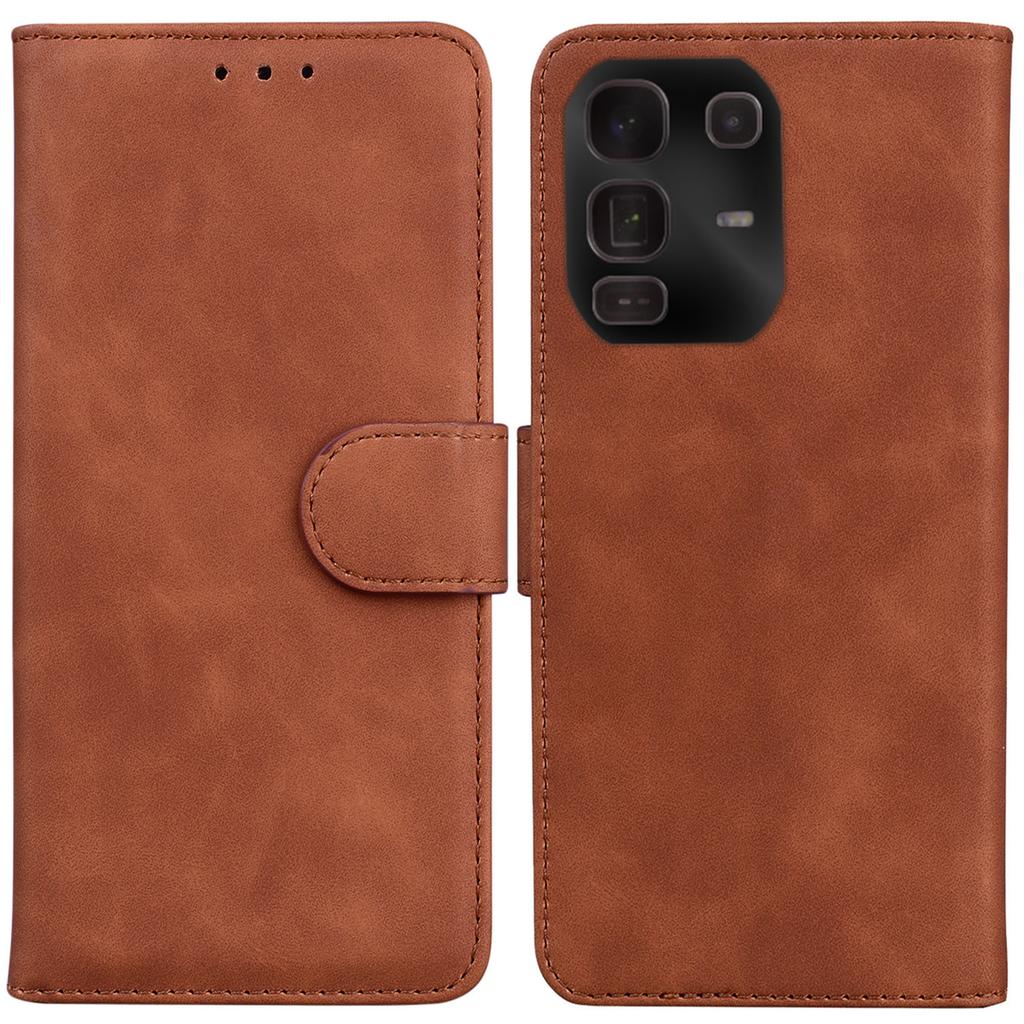 For Infinix Note 50 Pro+ 5G Case Solid Color Leather Wallet Phone Cover