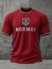 T-shirt Grafica Drago Vichingo Norvegese Uomo Donna Stampa 3D Stile Nordico Casual Sportiva Manica Corta Asciugatura Rapida Top Estivo