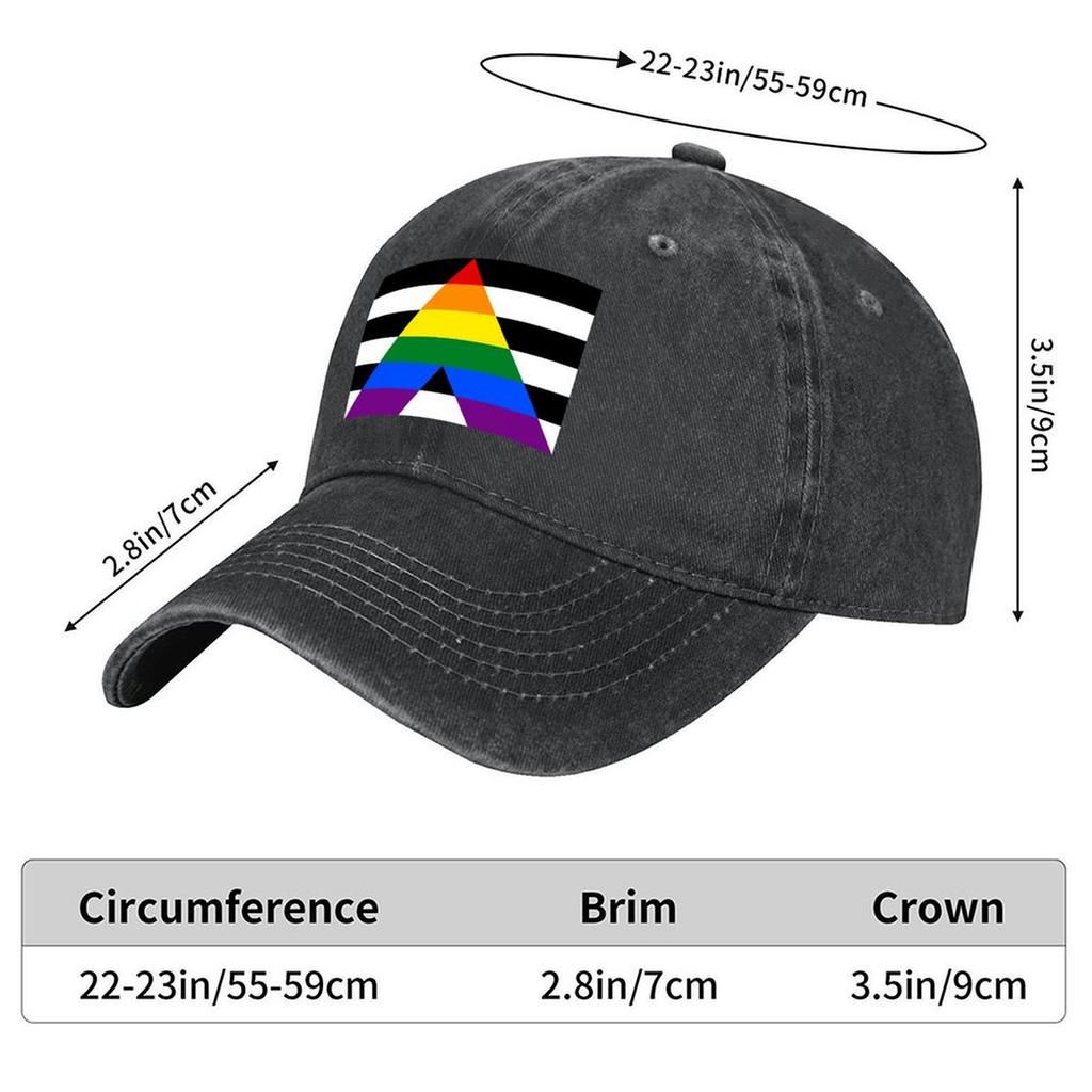 2026 LGBTQ Ally Pride Flag Baseball Cap Hats For Men Fishing Hat Winter Hats For Men Beach Women's Hats For The Sun Men's