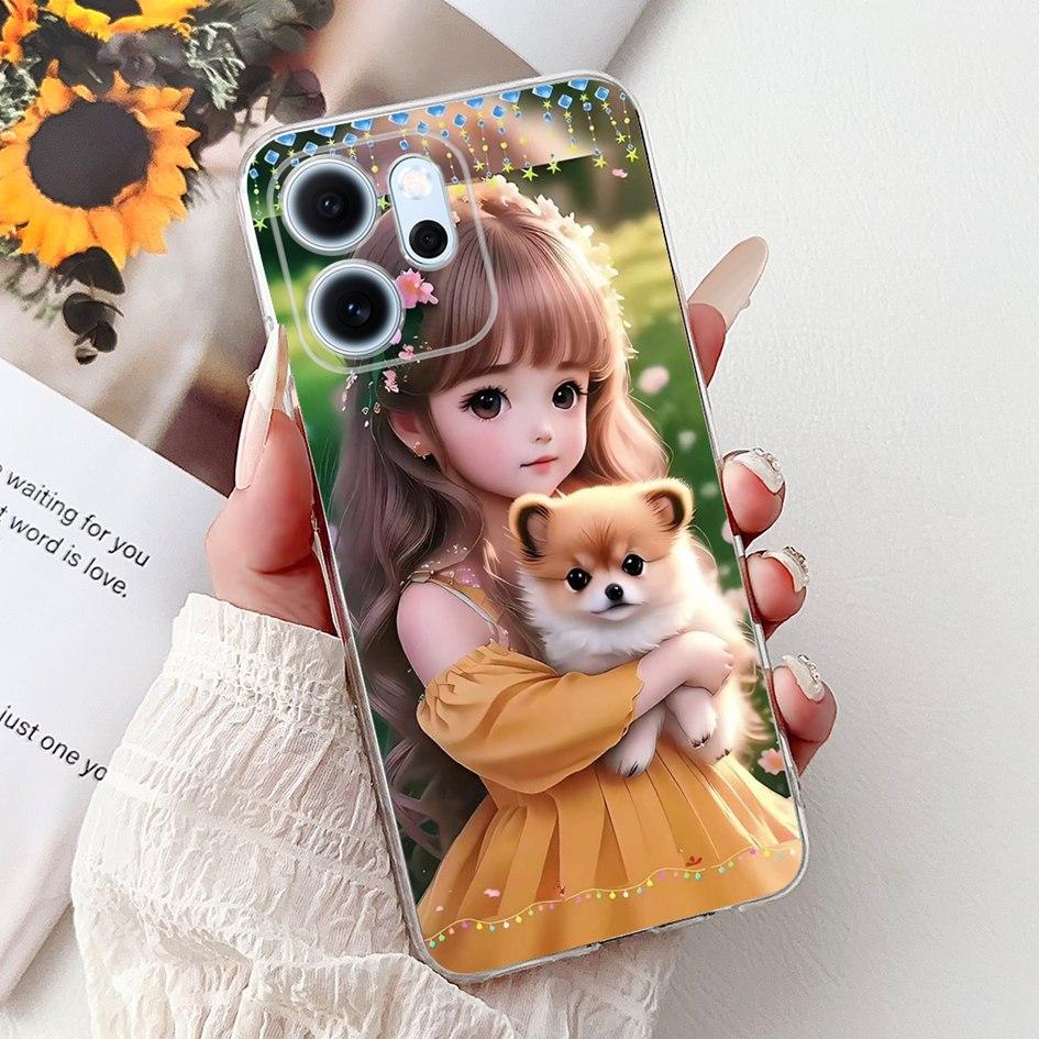 For Cover OPPO Reno 14F 2025 Case Reno14F Popular Bamboo Bowknot Soft Silicone Clear TPU Bumper For OPPO Reno14 F CPH2743 Shells