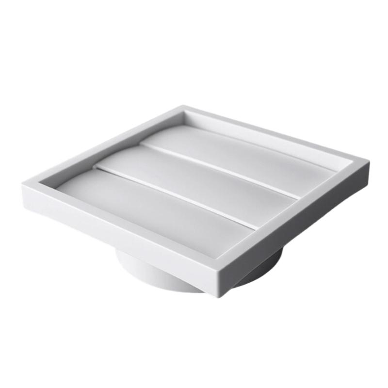 Strong ABS Ventilation Cover Square Louver Design Erosion Resistant Modern Style Vent Covers for Indoor Outdoor Use