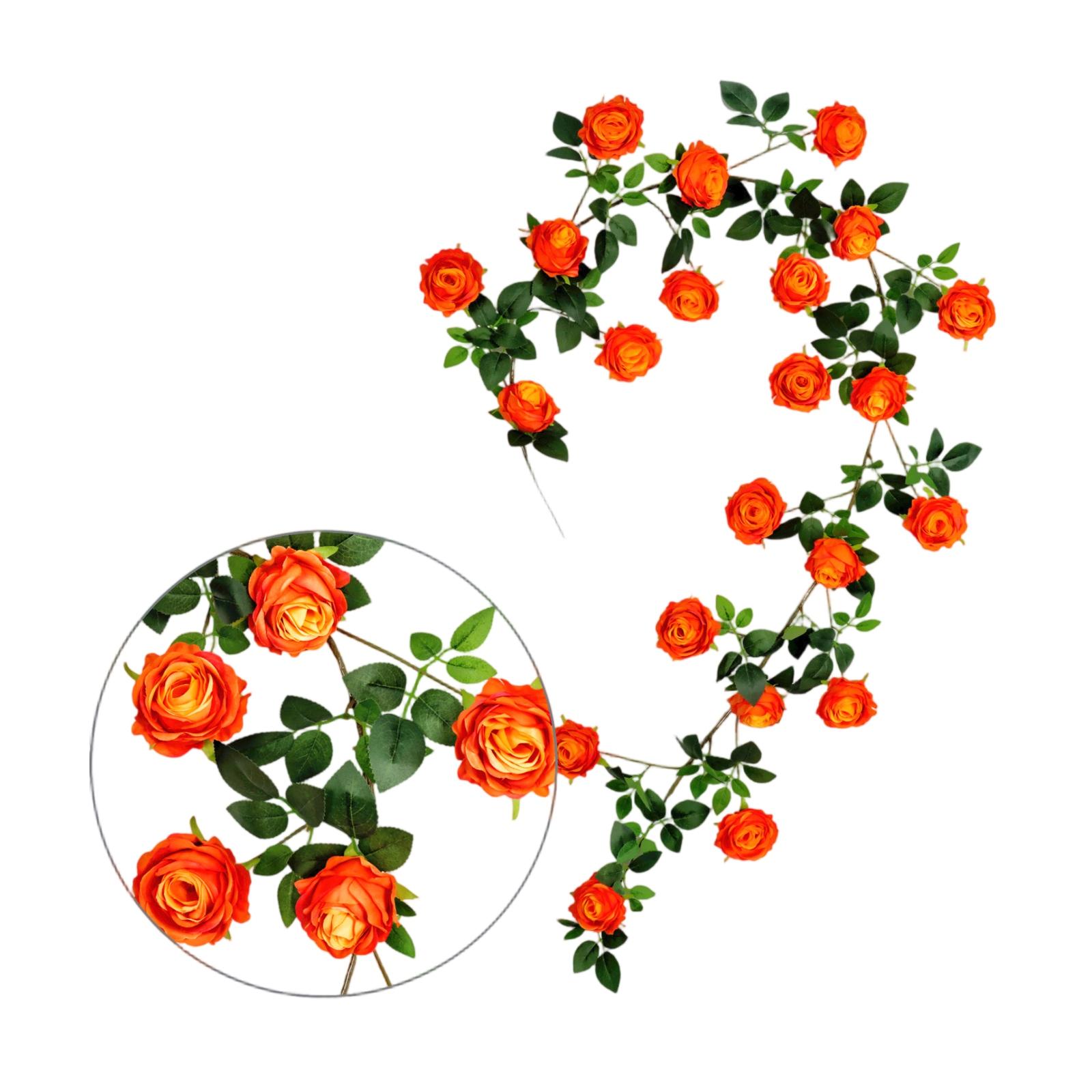 1,8 м Искусственная цветочная лоза, Искусственная цветочная лоза, Пластиковый цветок, Маскировка трубы, Украшение балкона One Size