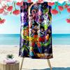 Name Custom Anime Dragonball Print Beach Towel, Large Soft Quick Dry Towel for Beach Camping Swimming