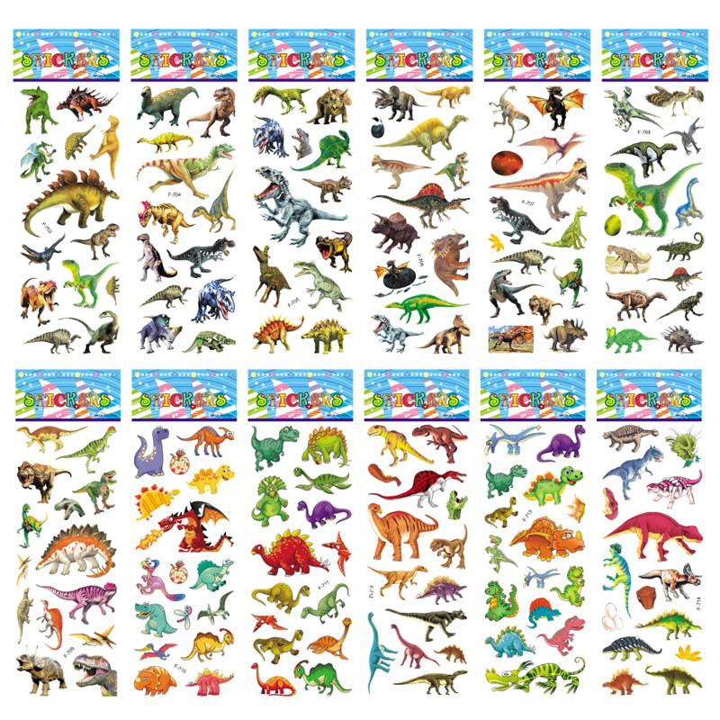 12 Sheets/Pack Kids Stickers Toy Creative Cute Seabed Animals Fishes PVC Sticker for DIY Scrapbooking Diary Phone Stickers