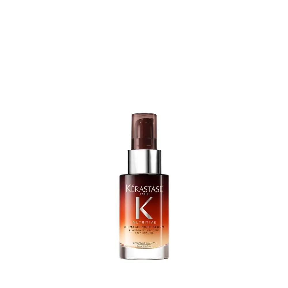 Kérastase Nutritive 8H Night Serum 30ml for Damaged & Dry Hair 2-Piece Set