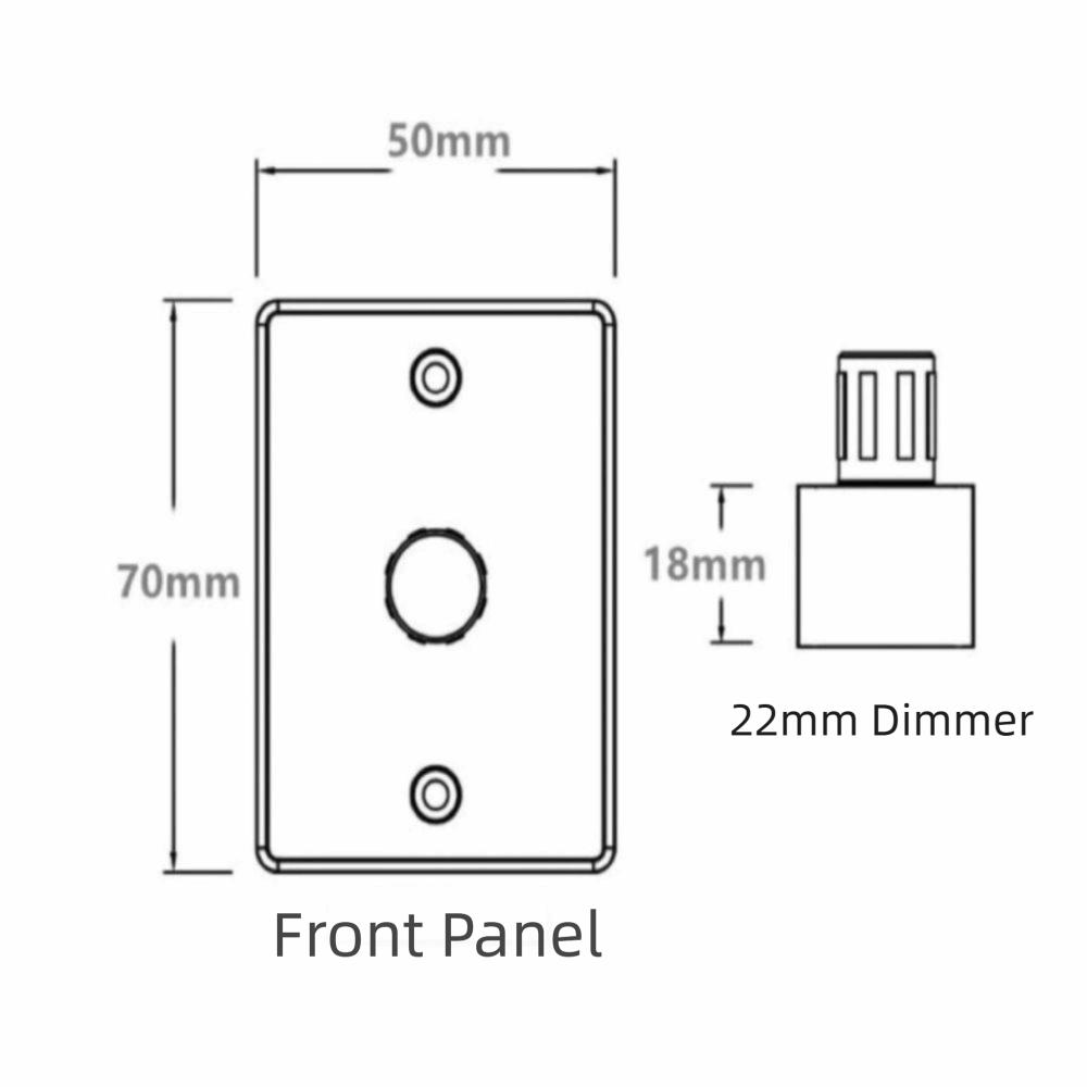 PWM 12V Dimmer Switch 5A RV Light Dimmer Easy LED Light Dimmer  RV