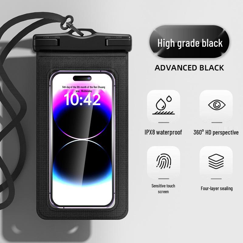 Waterproof Double Airbag Diving Phone Case with Touchscreen for Swimming